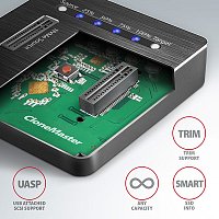 AXAGON ADSA-M2C, USB-C 3.2 Gen 2 -  2x M.2 NVMe SSD CLONE MASTER dokovací stanice