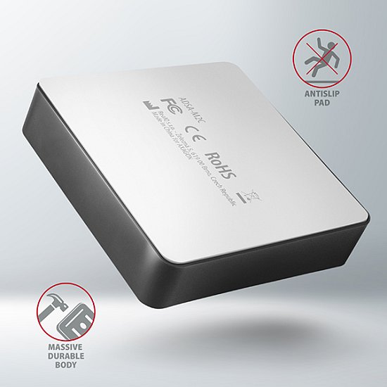 AXAGON ADSA-M2C, USB-C 3.2 Gen 2 -  2x M.2 NVMe SSD CLONE MASTER dokovací stanice