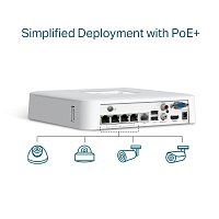 VIGI NVR1104H-4P 4 Channel PoE Network Video Recorder