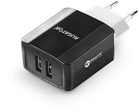 Chytrá síťová nabíječka ALIGATOR 3.4A, 2xUSB, smart IC, černá, kabel pro iPhone/iPad 2A Chytrá síťová nabíječka ALIGATOR 3.4A, 2xUSB, smart IC, černá, kabel pro iPhone/iPad 2A