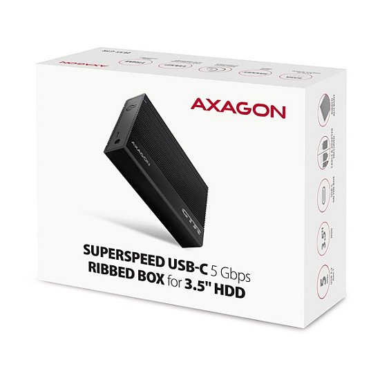 AXAGON EE35-GTR, USB-C 5Gbps - SATA 6G 3.5