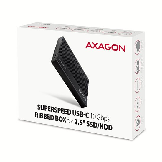 AXAGON EE25-GTR, USB-C 10Gbps - SATA 6G 2.5