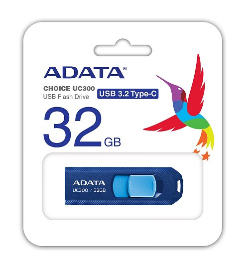 32GB ADATA UC300 USB 3.2 modrá