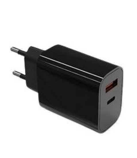 TB Touch 2x3A USB C + USB A černá nabíječkar