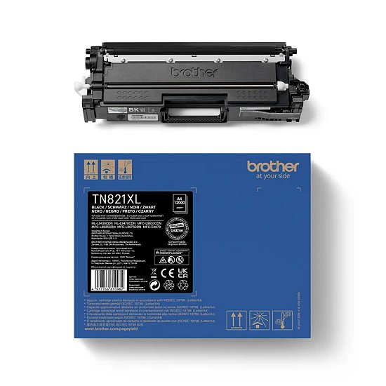 Brother TN-821XLBK, toner black, 12 000 str.