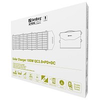 Sandberg solární panel - nabíječka, výkon 100W , QC3.0+PD+DC, černá