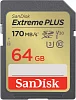 SanDisk Extreme PLUS SDXC 64GB 170MB/s V30 UHS-I