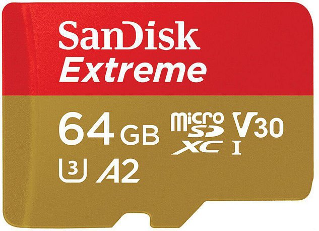 SanDisk Extreme microSDXC 64GB 170MB/s + adaptér