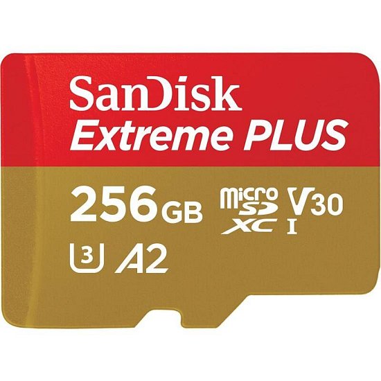 SanDisk Extreme PLUS microSDXC 256GB 200MB/s +ada.