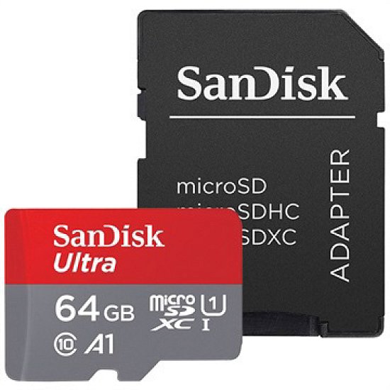 SanDisk Ultra microSDXC 64GB 140MB/s + adaptér