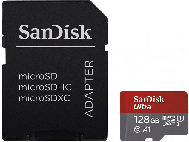 SanDisk Ultra microSDXC 128GB 140MB/s + adaptér