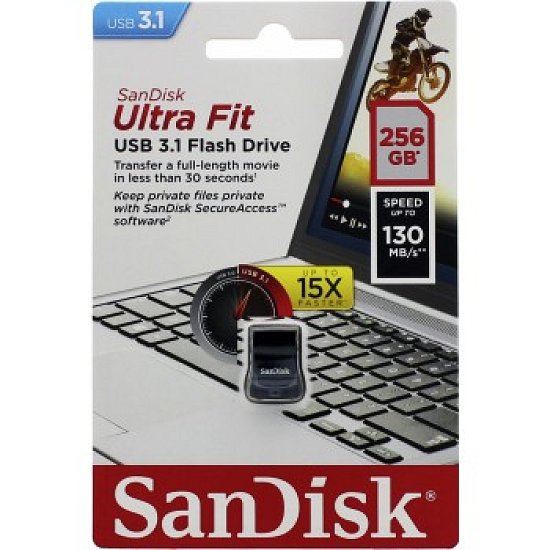 SanDisk Ultra Fit 256GB USB 3.1 černá