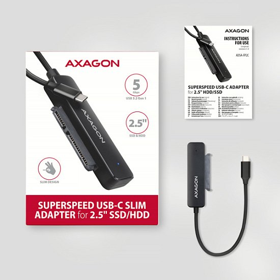 AXAGON ADSA-FP2C USB-C 5Gbps - SATA 6G 2.5