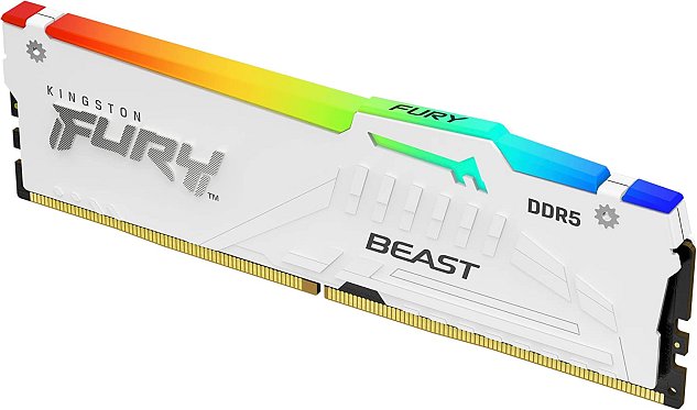 Kingston FURY Beast/DDR5/128GB/5200MHz/CL40/4x32GB/RGB/White