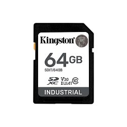 64GB SDXC Kingston Industrial C10  U3 V30 pSLC