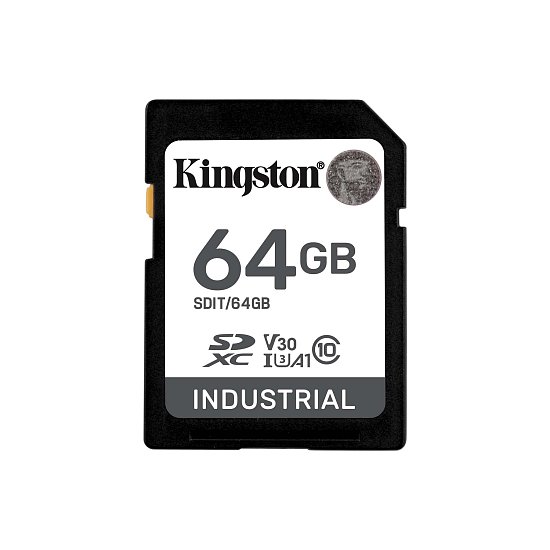 64GB SDXC Kingston Industrial C10  U3 V30 pSLC