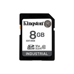 8GB SDHC Kingston Industrial C10  U3 V30 pSLC