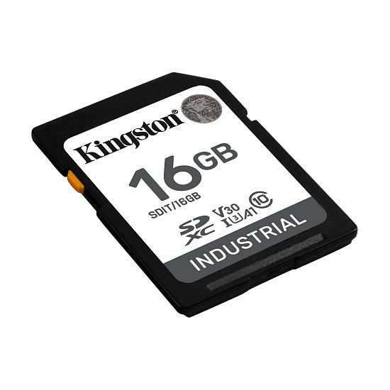 16GB SDHC Kingston Industrial C10  U3 V30 pSLC