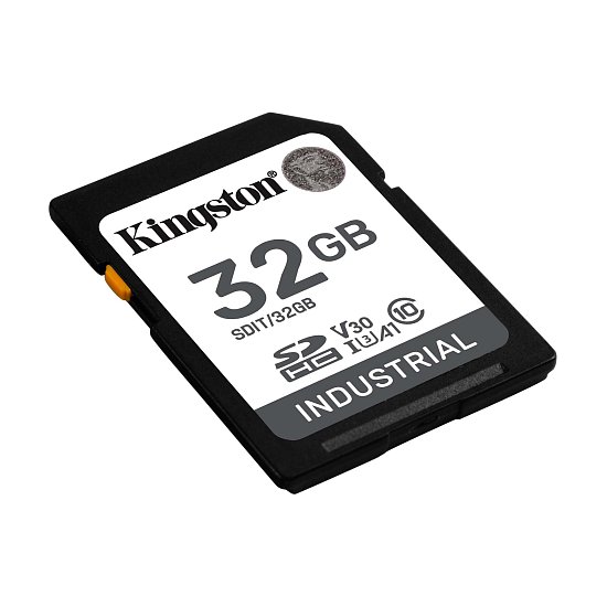 32GB SDHC Kingston Industrial C10  U3 V30 pSLC