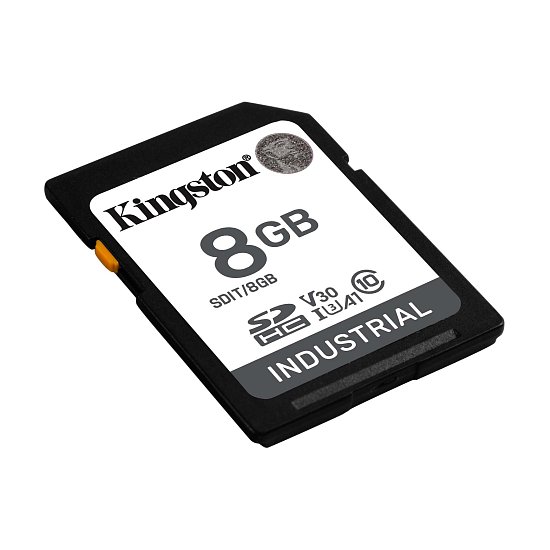 8GB SDHC Kingston Industrial C10  U3 V30 pSLC