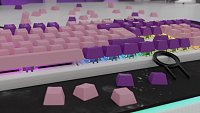 Genesis keycaps LEAD 300, Double Shot, Pink