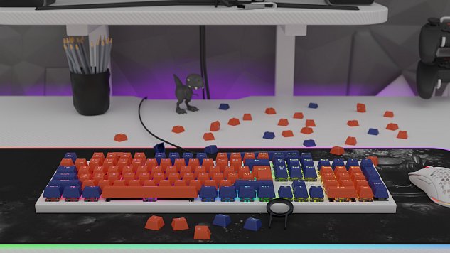 Genesis keycaps LEAD 300, Double Shot, Oranžová