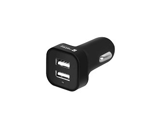 Natec nabíječka do auta CONEY, 1XUSB, 1XUSB-C, 48W