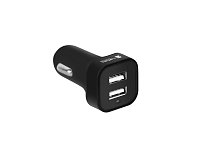 Natec nabíječka do auta CONEY, 1XUSB, 1XUSB-C, 48W