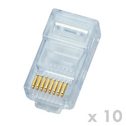 DATACOM Konektor RJ45 UTP 8p8c Cat5e 10ks (drát)