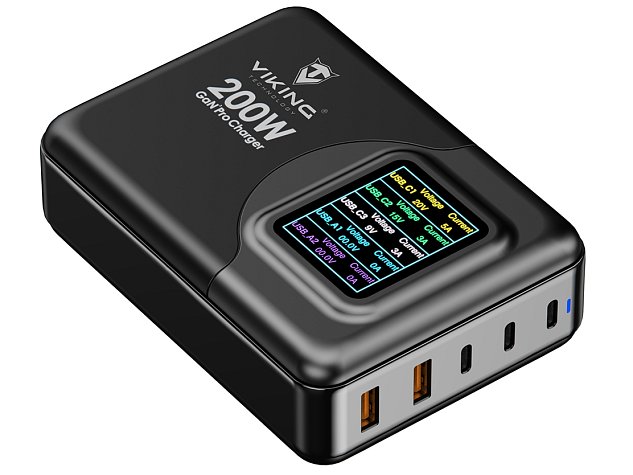 Viking USB GaN charger 200W PD PRO
