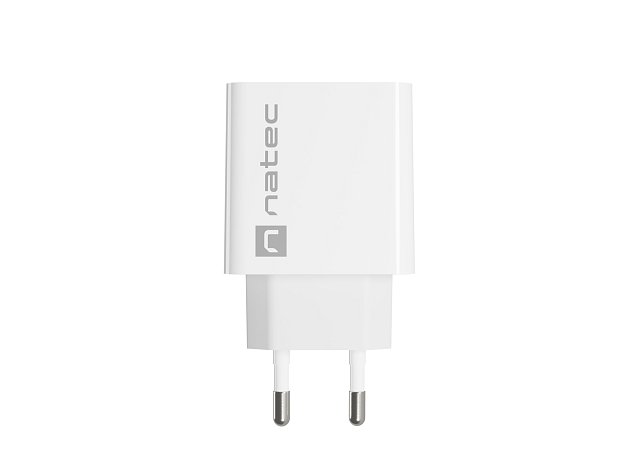 Universální nabíječka Natec RIBERA 20W 1X USB-A + 1X USB-C, bílá