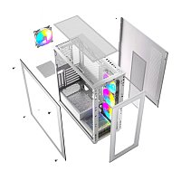 Gembird case CCC-FC-X450MAX-W bilá