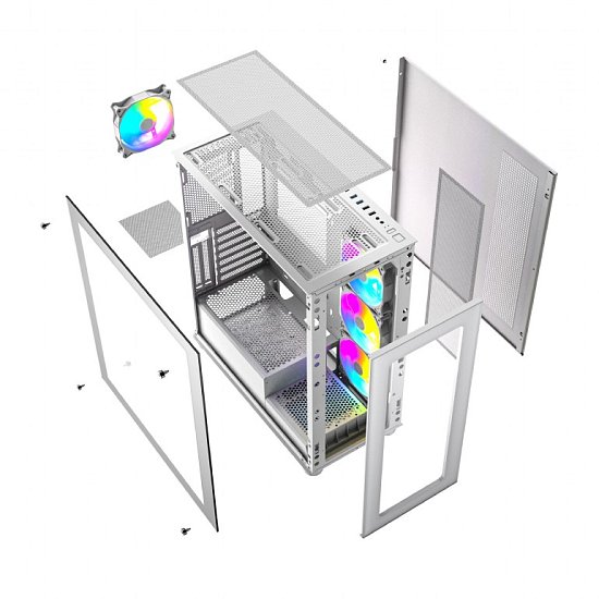 Gembird case CCC-FC-X450MAX-W bilá