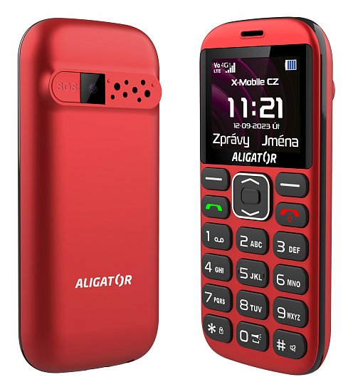 ALIGATOR A720 4G Sen.červeno-čern+st.nab.