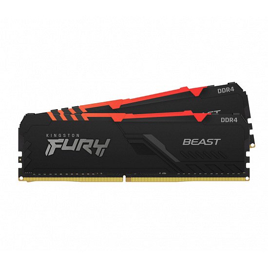 32GB DDR4-3200MHz CL16  FURY Beast RGB, 2x16GB