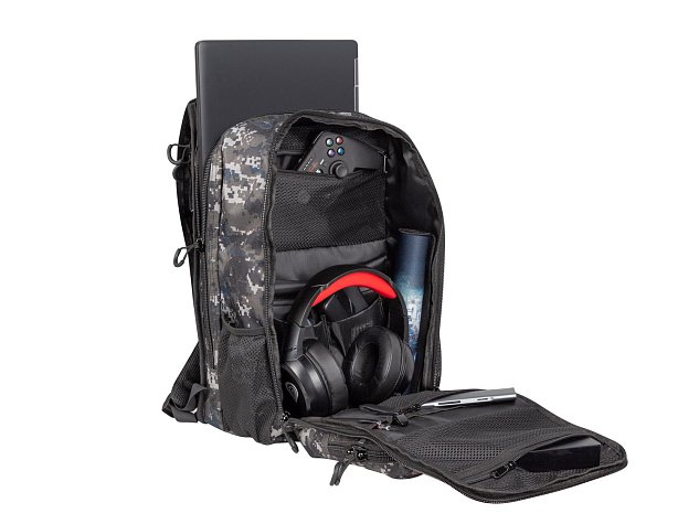 Batoh Genesis PALLAD 450 LITE CAMO pro herní ntb do 15,6