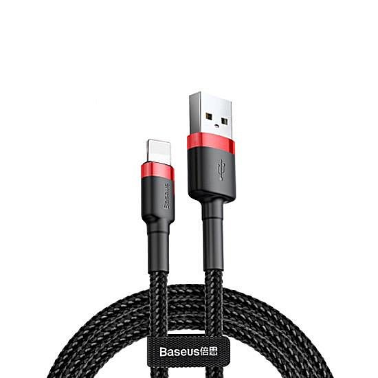 Baseus datový kabel Cafule Lightning 2m 1,5A červeno-černý