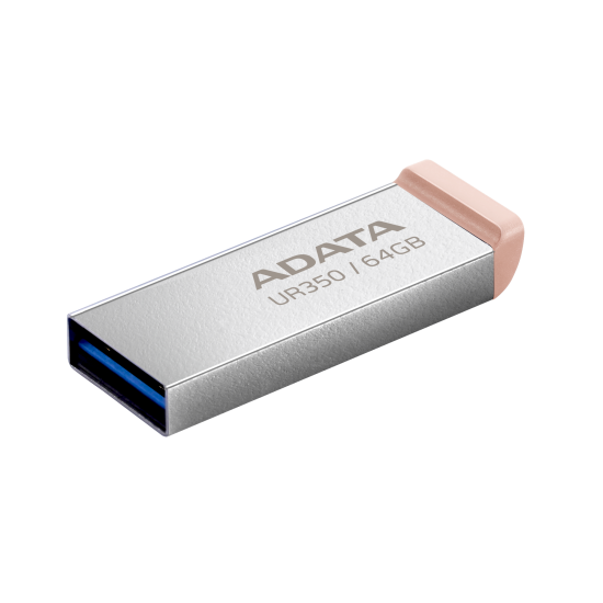 ADATA UR350/64GB/USB 3.2/USB-A/Hnědá