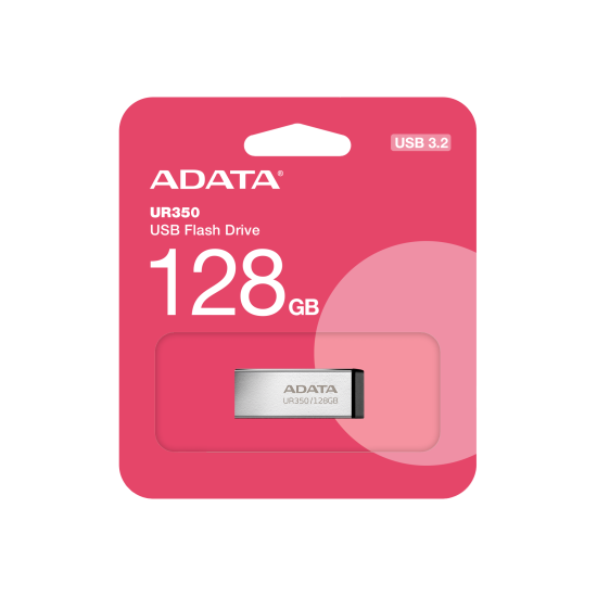 ADATA UR350/128GB/USB 3.2/USB-A/Černá