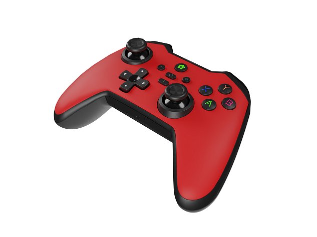 Bezdrátový gamepad Genesis MANGAN 400 pro PC/Switch/Mobil, červený