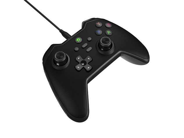 Drátový gamepad Genesis MANGAN 300, pro PC/Switch/Mobil, černý