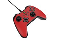 Drátový gamepad Genesis MANGAN 300, pro PC/Switch/Mobil, červený