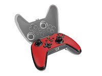 Drátový gamepad Genesis MANGAN 300, pro PC/Switch/Mobil, červený