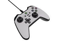 Drátový gamepad Genesis MANGAN 300, pro PC/Switch/Mobil, bílý