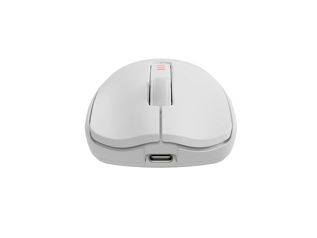 Genesis herní myš ZIRCON 500/Herní/Optická/10 000DPI/Bezdrátová USB + Bluetooth/Bílá
