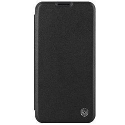 Nillkin Qin Book PRO Plain Leather Pouzdro pro Apple iPhone 15 Classic Black