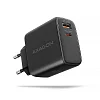 AXAGON ACU-PQ45 GaN nabíječka do sítě 45W, 2x port (USB-A + USB-C), PD3.0/PPS/QC4+/SFC 2.0/AFC/Apple