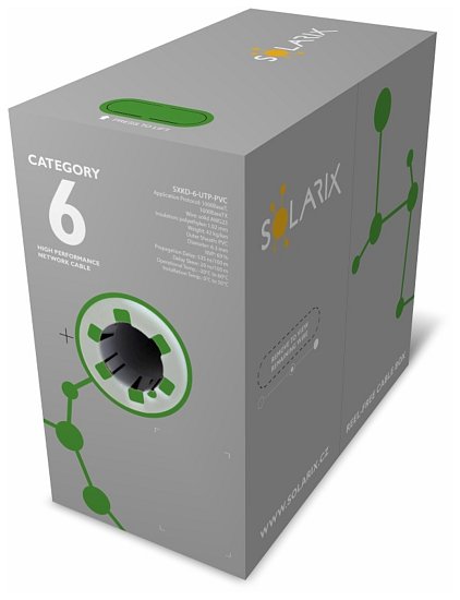 Instalační kabel Solarix CAT6 UTP PVC 305m/box