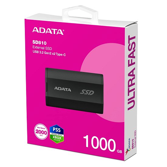 ADATA externí SSD SE810 1000GB černá