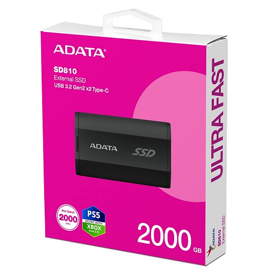 ADATA externí SSD SE810 2000GB černá